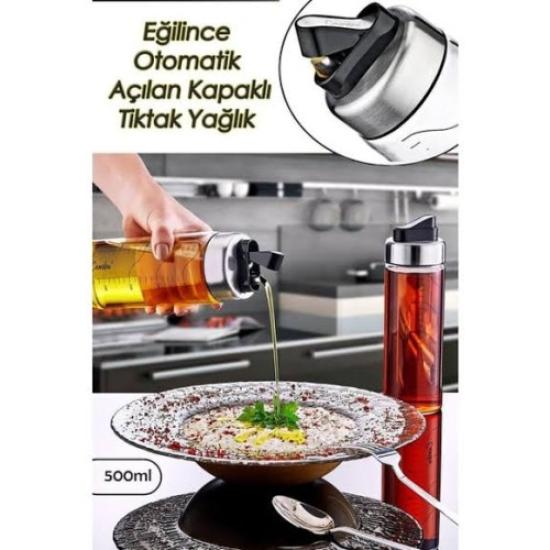 Borosilikat Tik Tak Yağdanlık 500 ml.